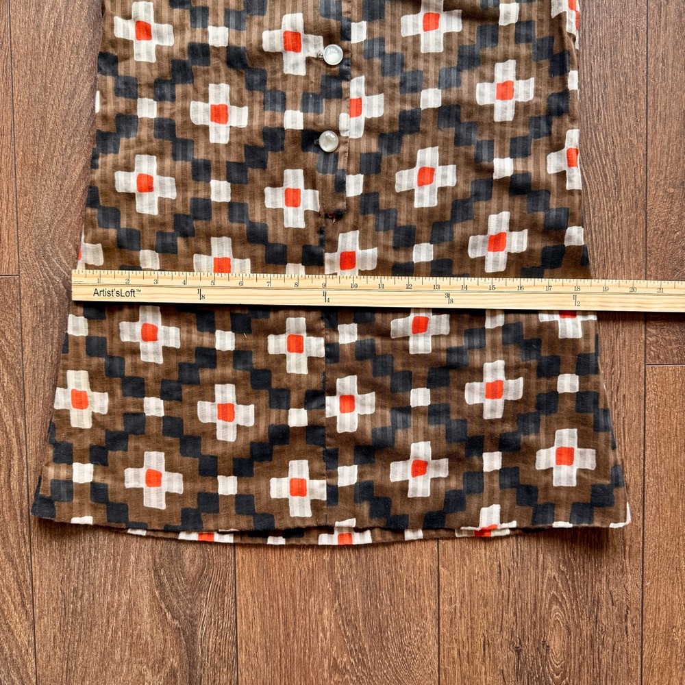 60s Mod Dagger Collar Mini Dress - Picture 8 of 9